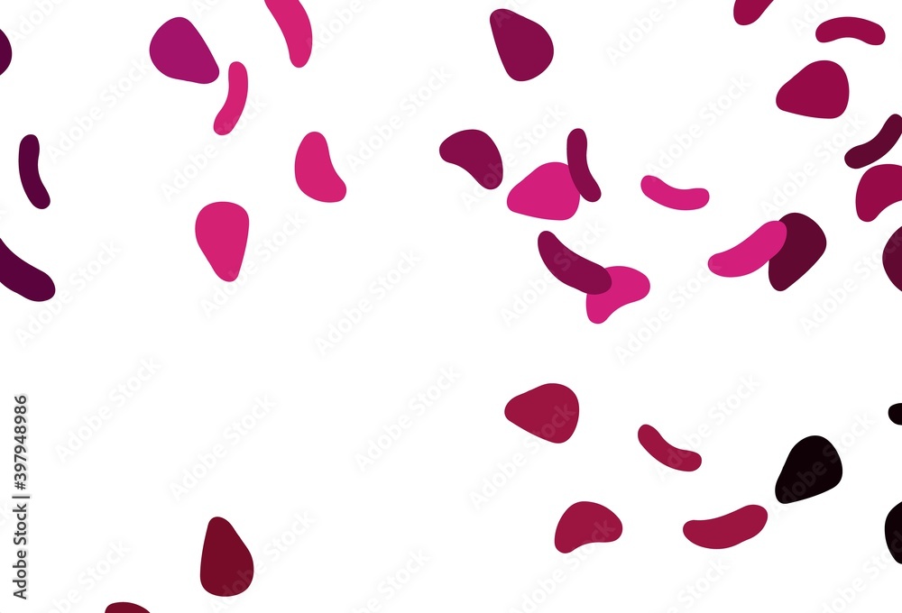 Light Pink vector background with abstract forms. Light Pink vector background with abstract forms.