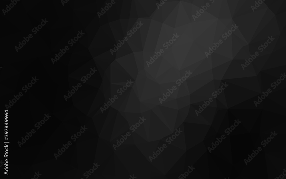 Dark Silver, Gray vector shining triangular background. Dark Silver, Gray vector shining triangular background.