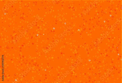 Light Orange vector texture with disks.