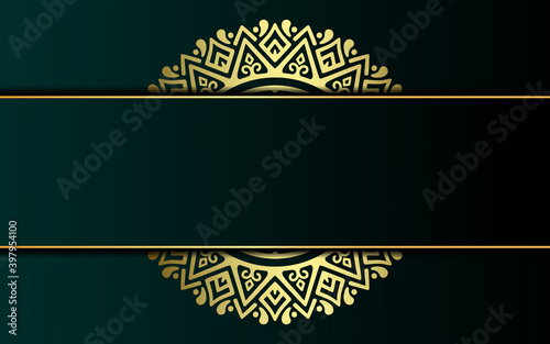 Luxury ornamental mandala background with arabic islamic east pattern style premium vector