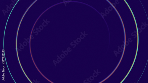 Green yellow pink spiral animation on purple background. Backdrop with smooth movement in the frame with space for your text