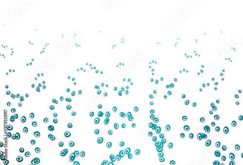 Light BLUE vector template with circles.