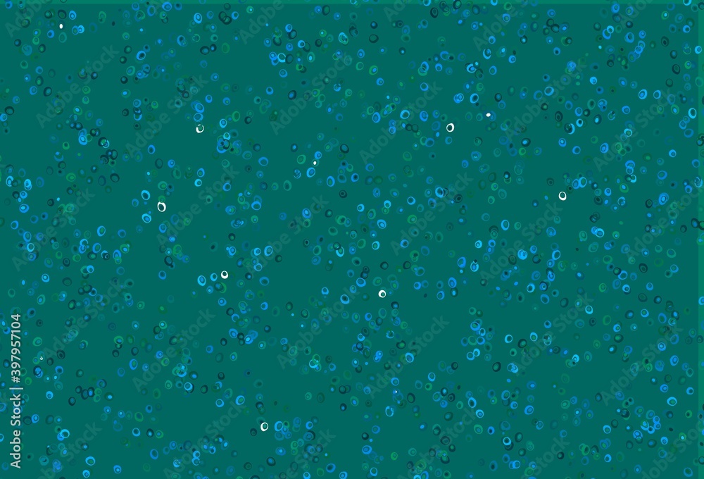 Light Blue, Green vector texture with disks. Light Blue, Green vector texture with disks.