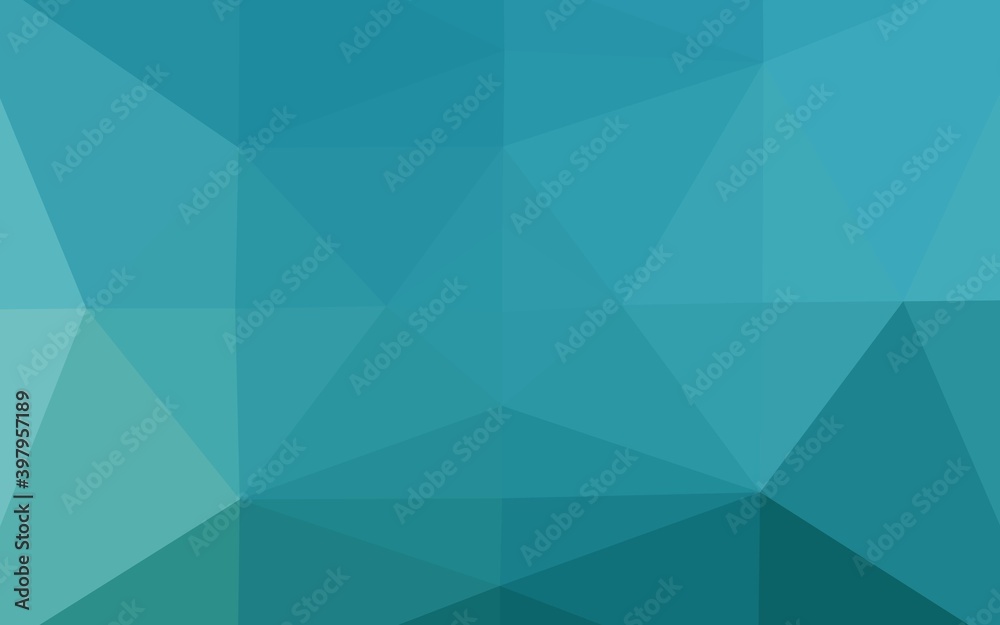 Fototapeta premium Light BLUE vector shining triangular template.