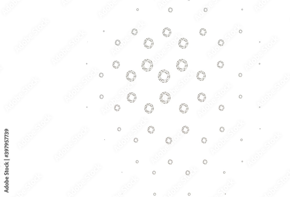 Light black vector texture with disks.