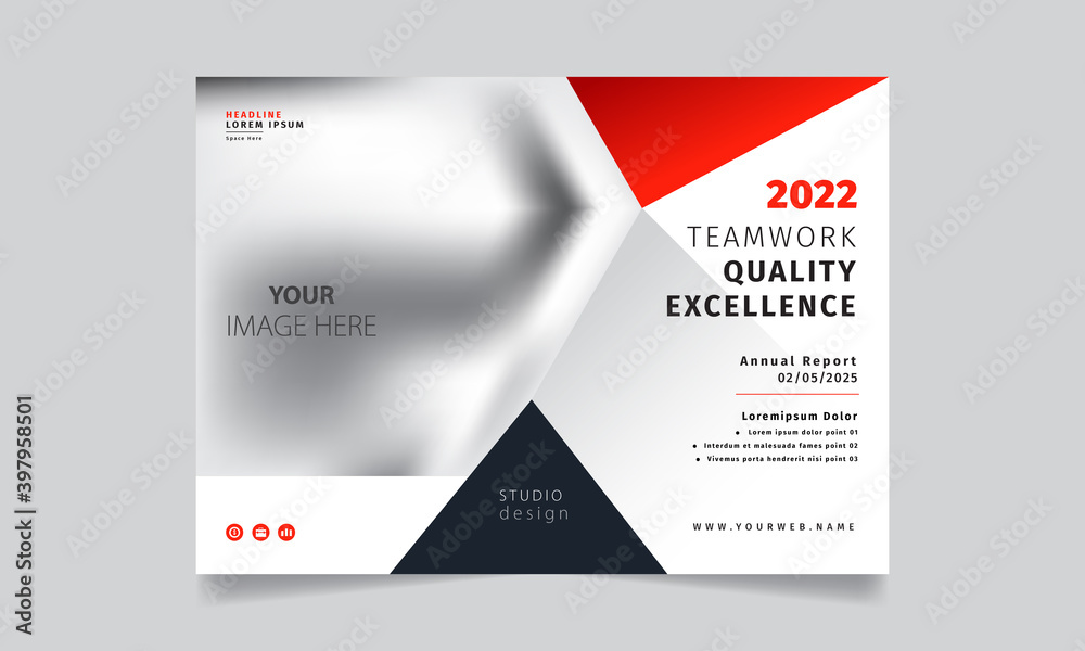elegant business brochure template in geometric style elegant business brochure template in geometric style