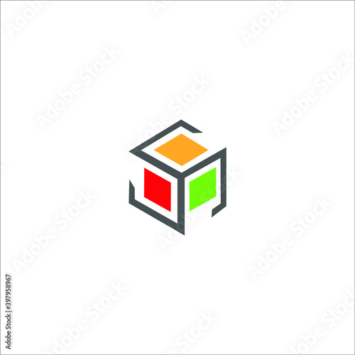 logo box icon templet vector 