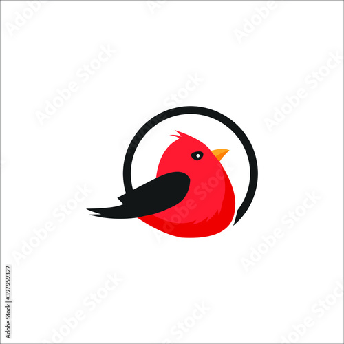 logo bird icon templet vector