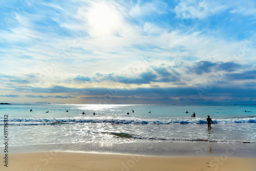夏　海　サーフィン　伊豆