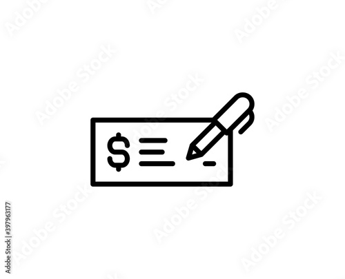 Flat line icon
