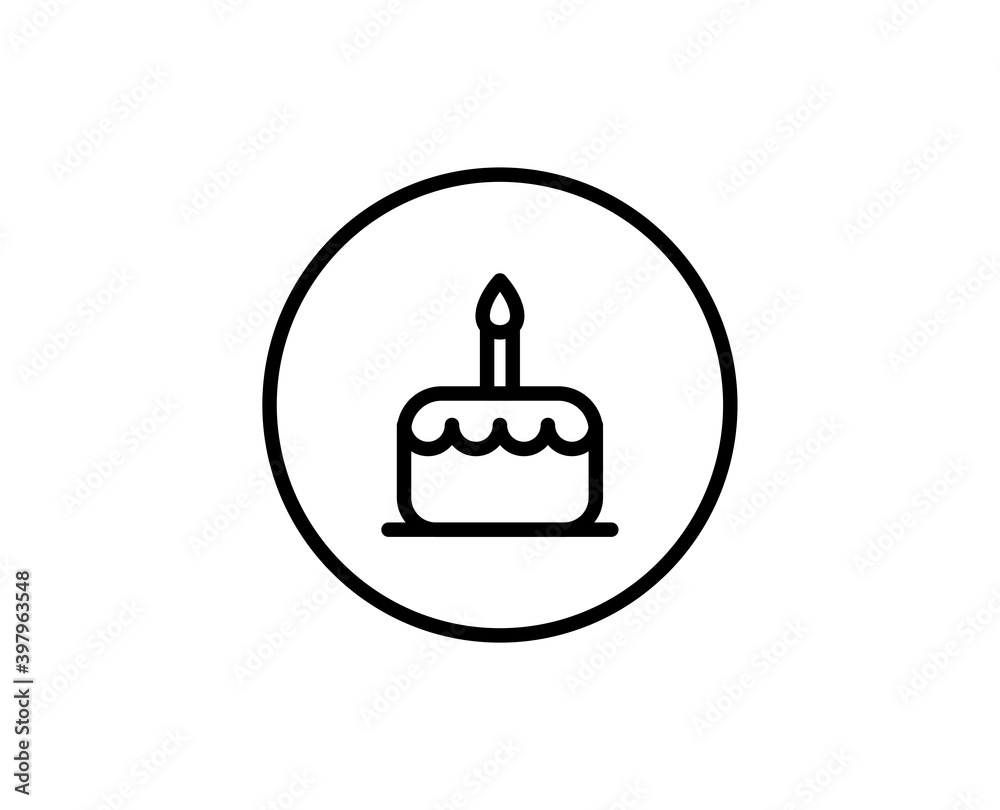 Obraz premium Flat line icon