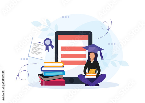 Student loans vector illustration