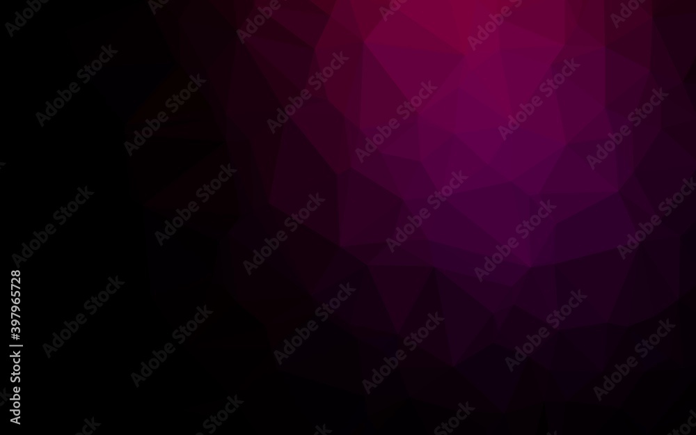 Dark Purple vector triangle mosaic texture. Dark Purple vector triangle mosaic texture.