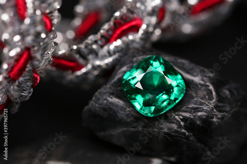 Emerald Gemstone background