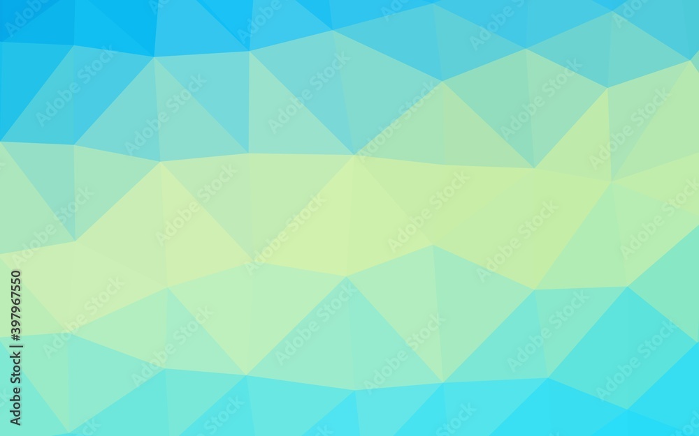 Obraz premium Light Blue, Yellow vector low poly layout.