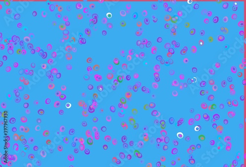 Light Multicolor, Rainbow vector template with circles.