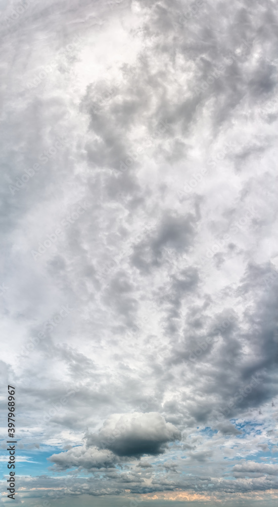 Obraz premium Fantastic clouds against blue sky, panorama