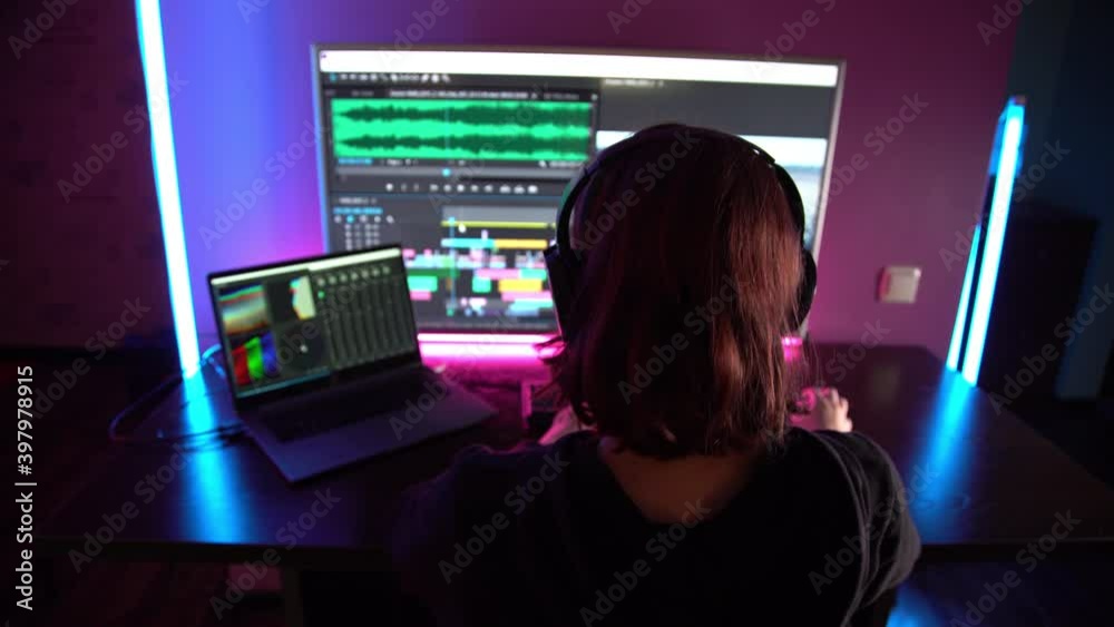 Video production. Video editing. Color Correction. Sound editing. Film making. The work of a