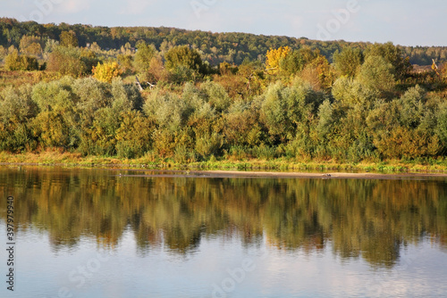 Oka river in Tarusa. Russia