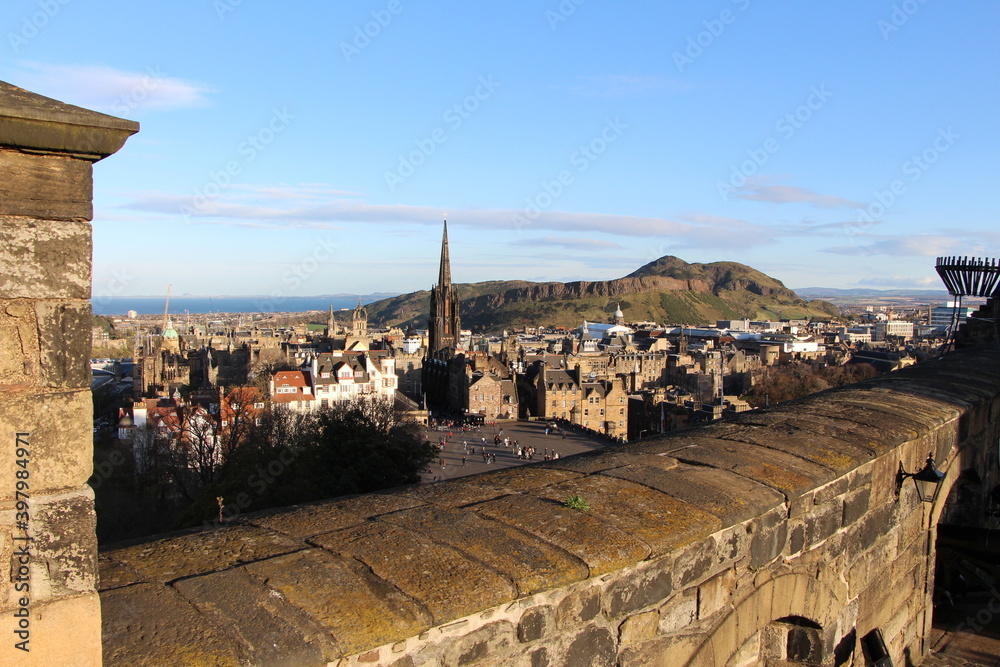 View from Edinburgh castle, Scotland