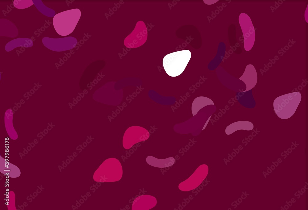 Light Purple vector background with abstract forms. Light Purple vector background with abstract forms.