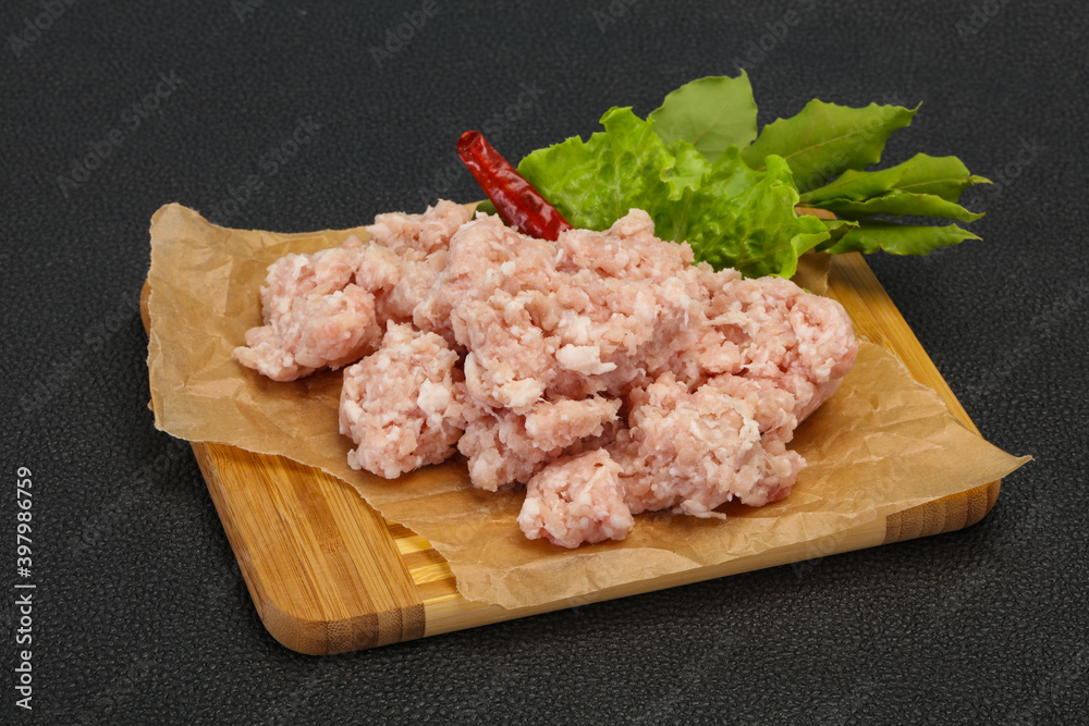 Homemade pork minced meat for cooking Homemade pork minced meat for cooking