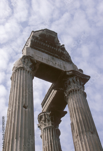 View of the Roman Forum ruin in Rome  Italy