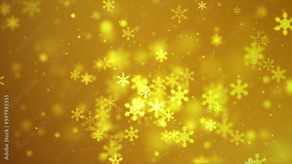 Abstract background the snowflake falling for Christmas celebration and decoration, Snow and particle video overlay on the dark background, with a depth of field effect Abstract background the snowflake falling for Christmas celebration and decoration, Snow and particle video overlay on the dark background, with a depth of field effect
