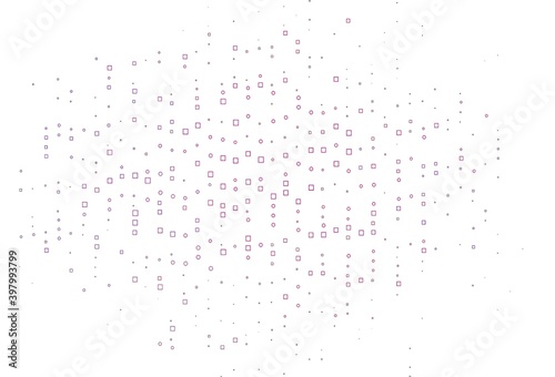 Light Pink, Blue vector layout with rectangles, squares.