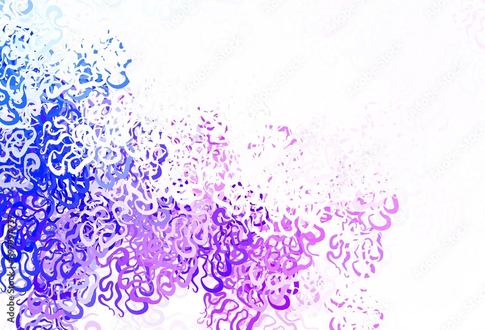 Naklejka premium Light Pink, Blue vector template with chaotic shapes.