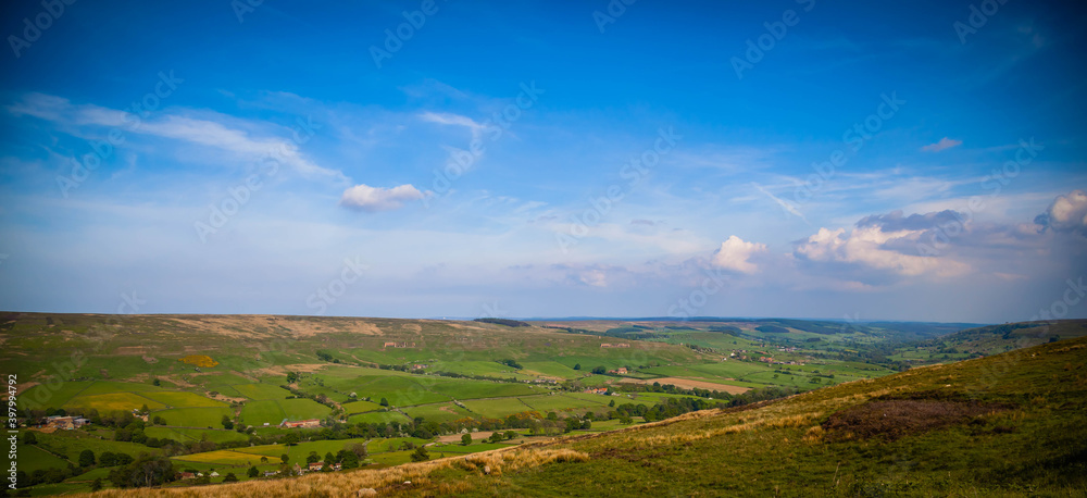 Valley view in North York Moors National Park,  Yorkshire,  United Kingdom
