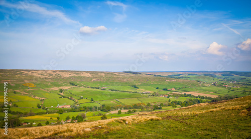 Valley view in North York Moors National Park, Yorkshire, United Kingdom