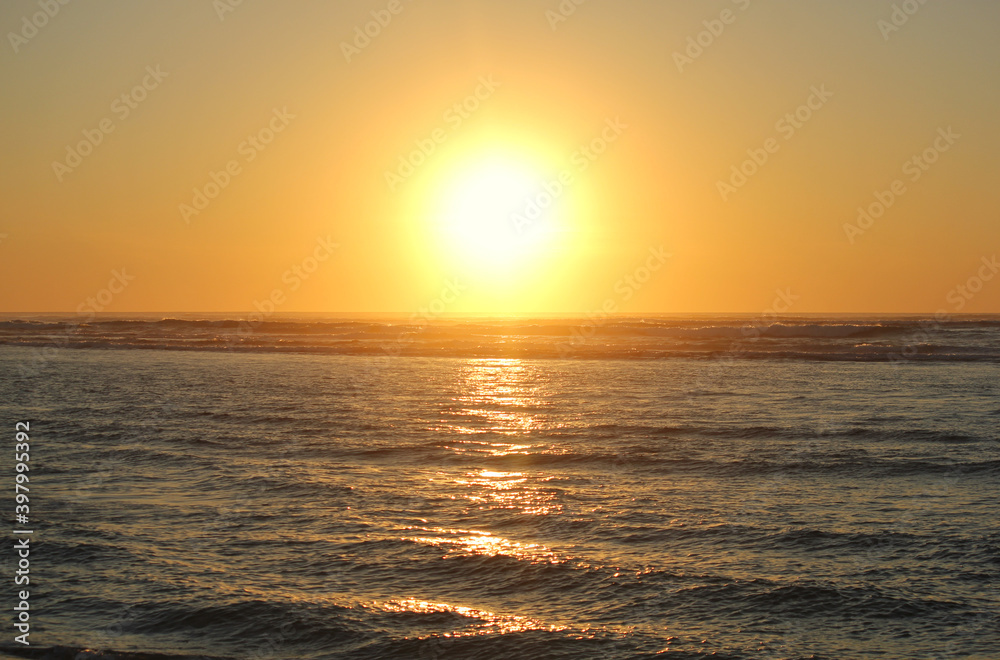 Sunset over the ocean in Western Australia 