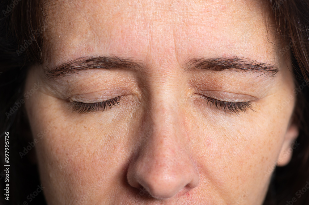 Eyes woman closed eyebrow eyes lashes Eyes woman closed eyebrow eyes lashes