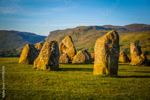 Castlerigg Stones, standing stones near Keswick, Lake district, Cumbria, United Kingdom