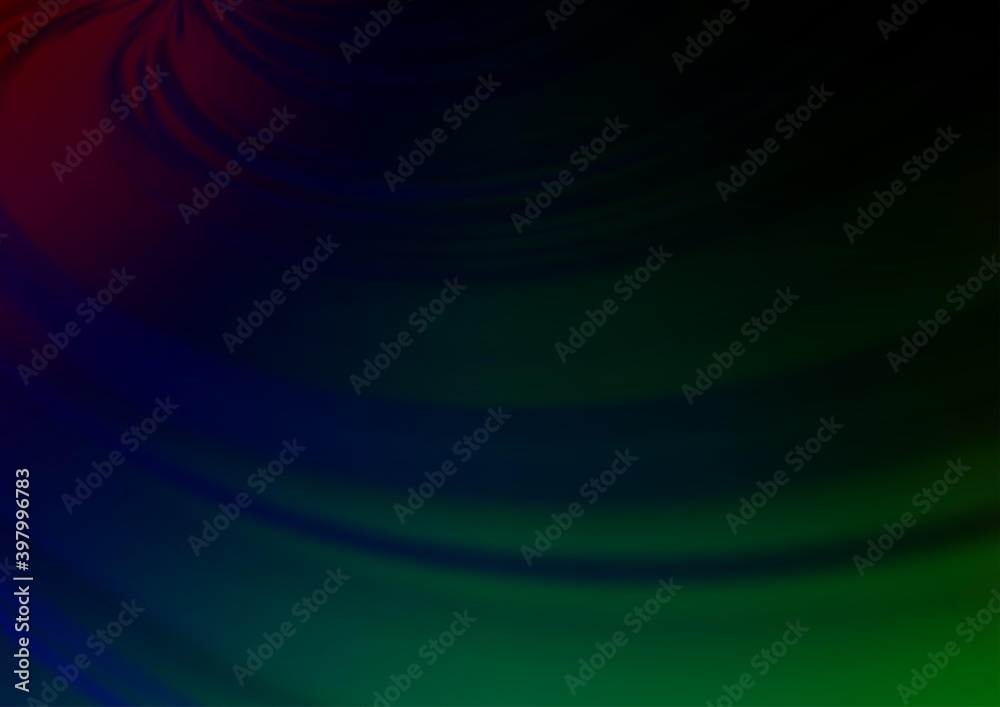Obraz premium Dark Multicolor, Rainbow vector blurred and colored template.
