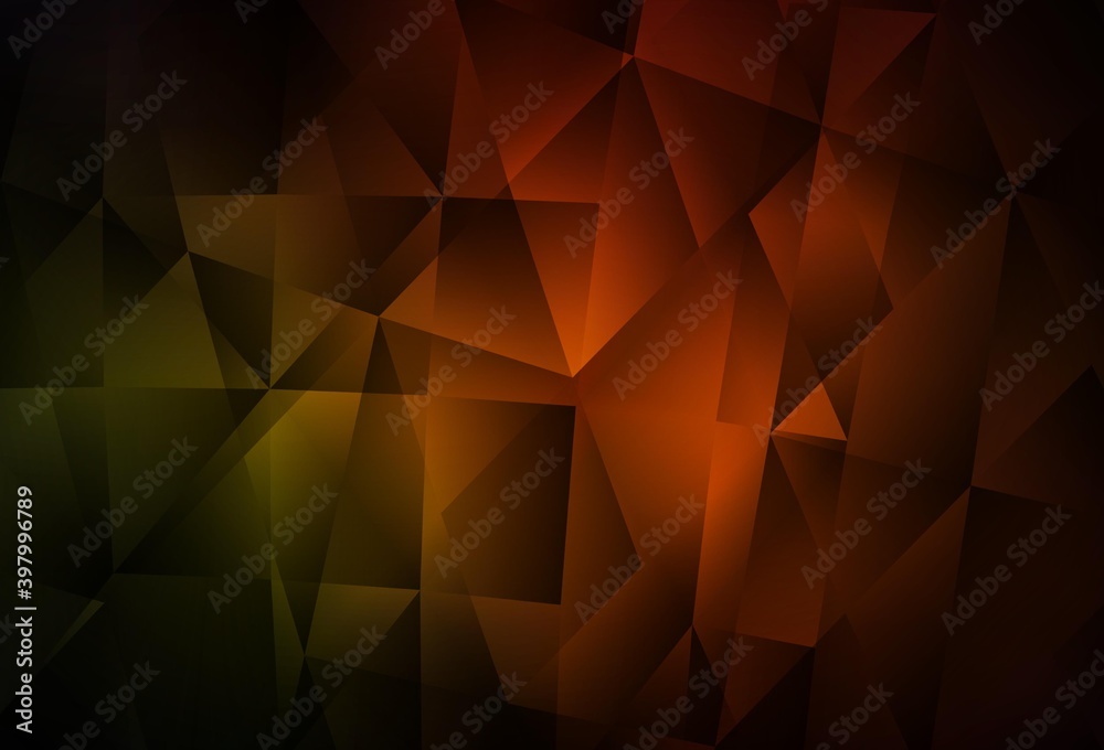 Dark Red vector polygonal background. Dark Red vector polygonal background.