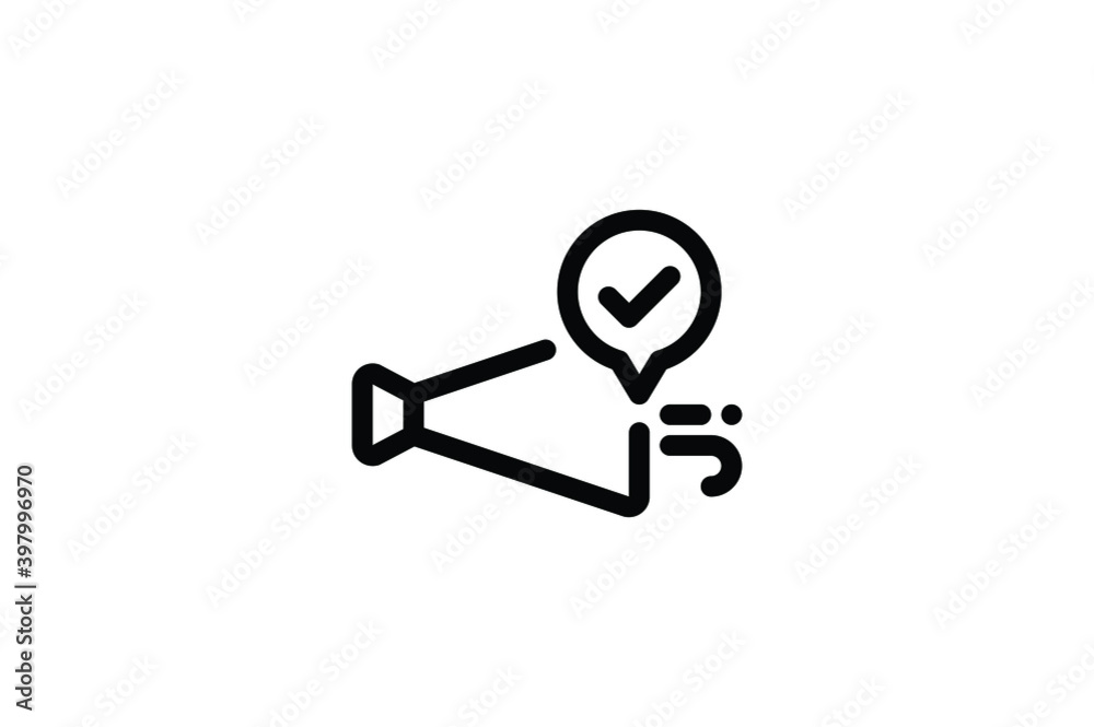 Auction Outline Icon - Announcement Auction Outline Icon - Announcement