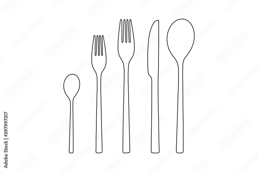 small spoon, fork, knife, big spoon. JPG small spoon, fork, knife, big spoon. JPG