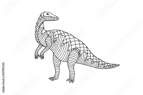 illustration of dinosaur. JPG © Yevheniia