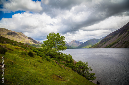 On the shores of Wastwater in the Lake district,  Cumbria,  United Kingdom