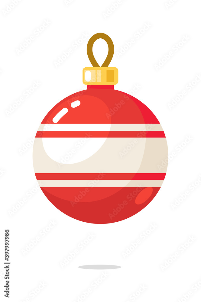 Bauble Christmas holiday decoration isolated on white Bauble Christmas holiday decoration isolated on white