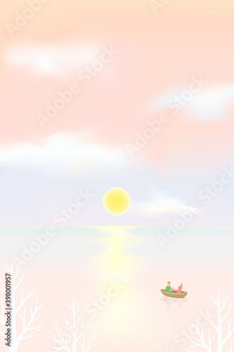 a collection of dreamy New Year's Day illustrations