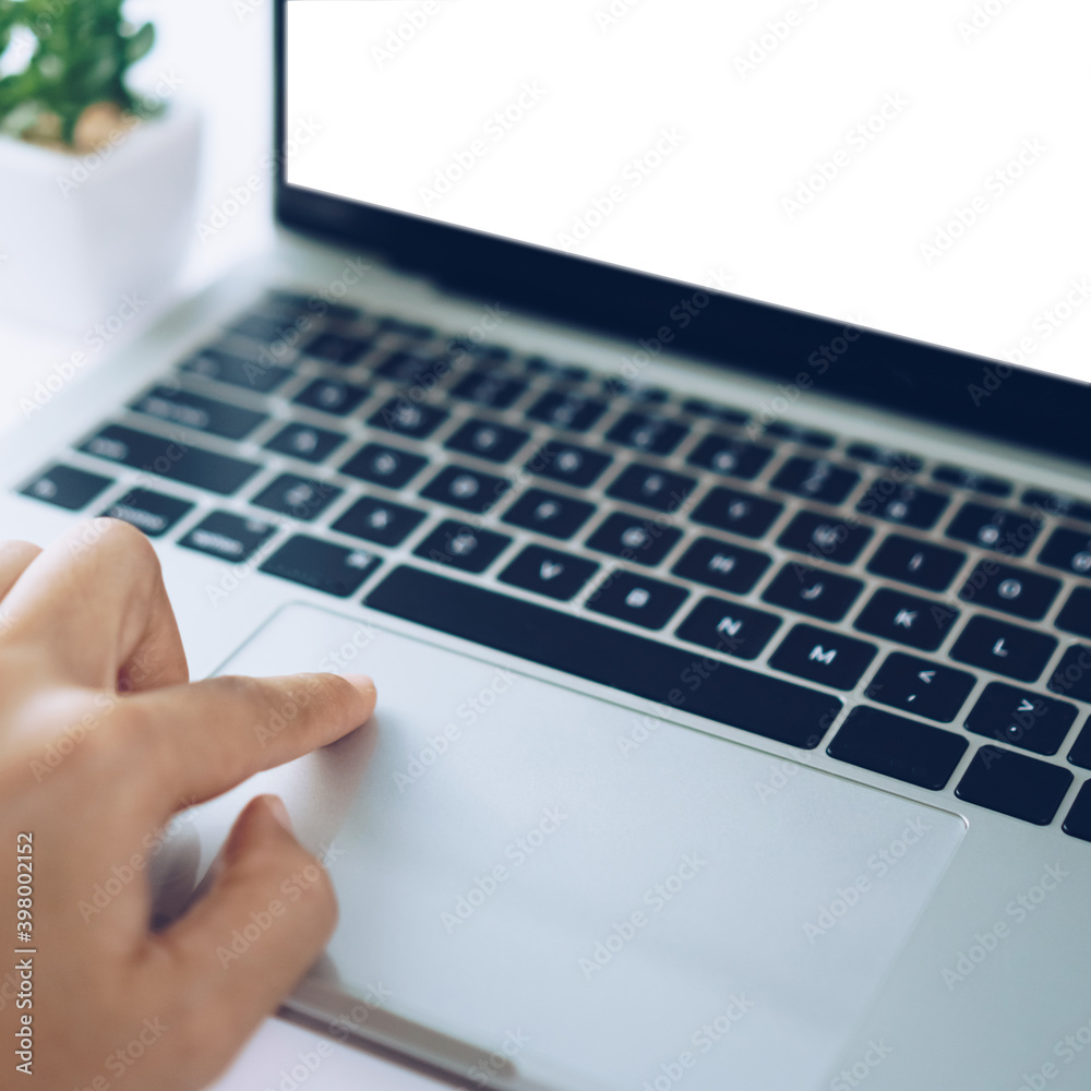 Woman using laptop and smartphone to work or study. Business, financial, trade stock maket and social network. Woman using laptop and smartphone to work or study. Business, financial, trade stock maket and social network.