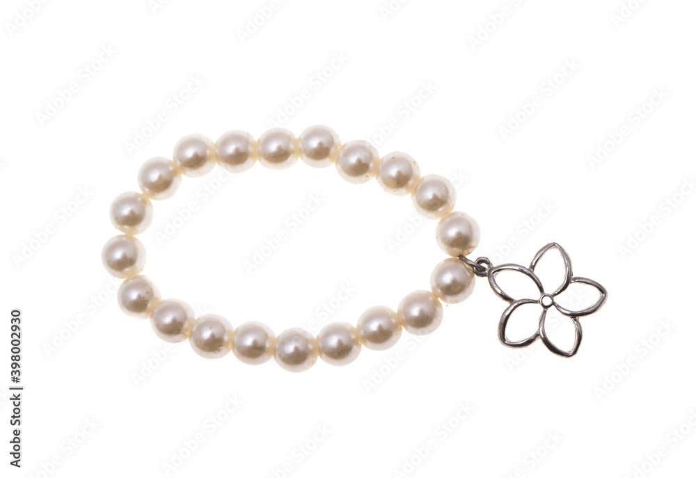 pearl bracelet isolated pearl bracelet isolated