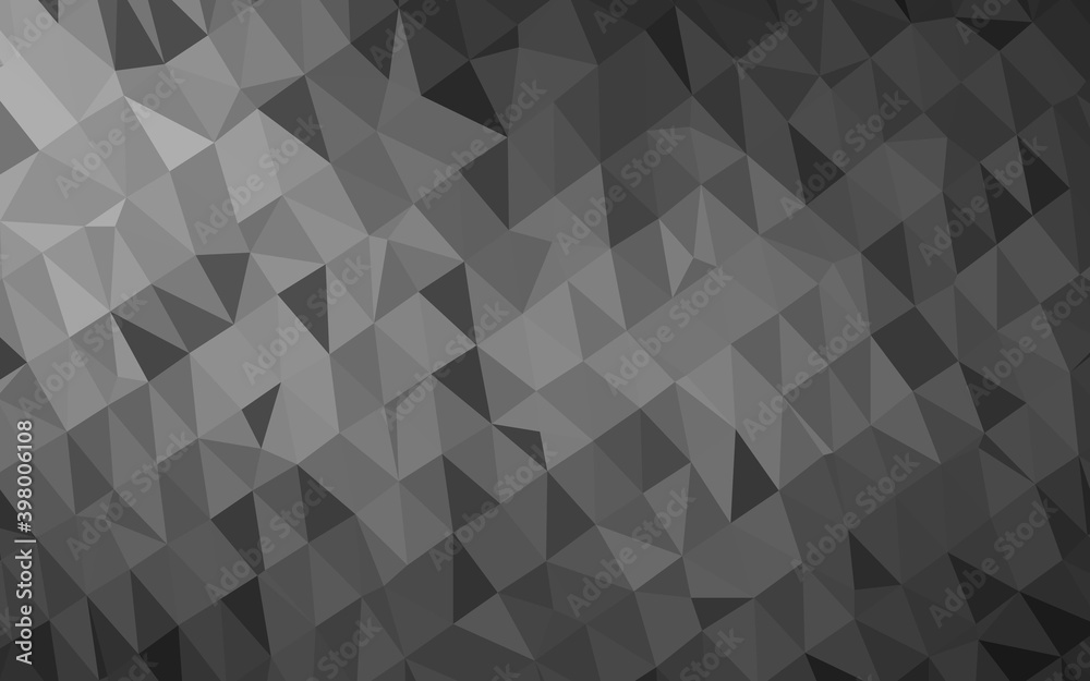 Light Silver, Gray vector abstract polygonal layout. Light Silver, Gray vector abstract polygonal layout.