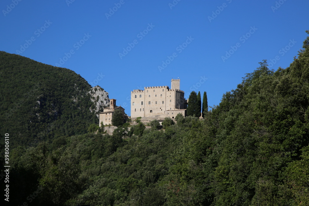 Castle on the hills of Umbria, Italy