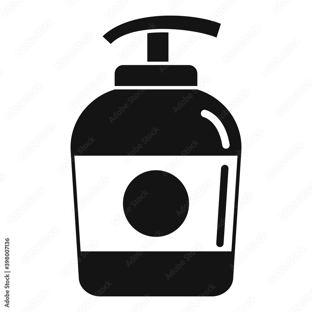 Dispenser soap icon. Simple illustration of dispenser soap vector icon for web design isolated on white background Dispenser soap icon. Simple illustration of dispenser soap vector icon for web design isolated on white background