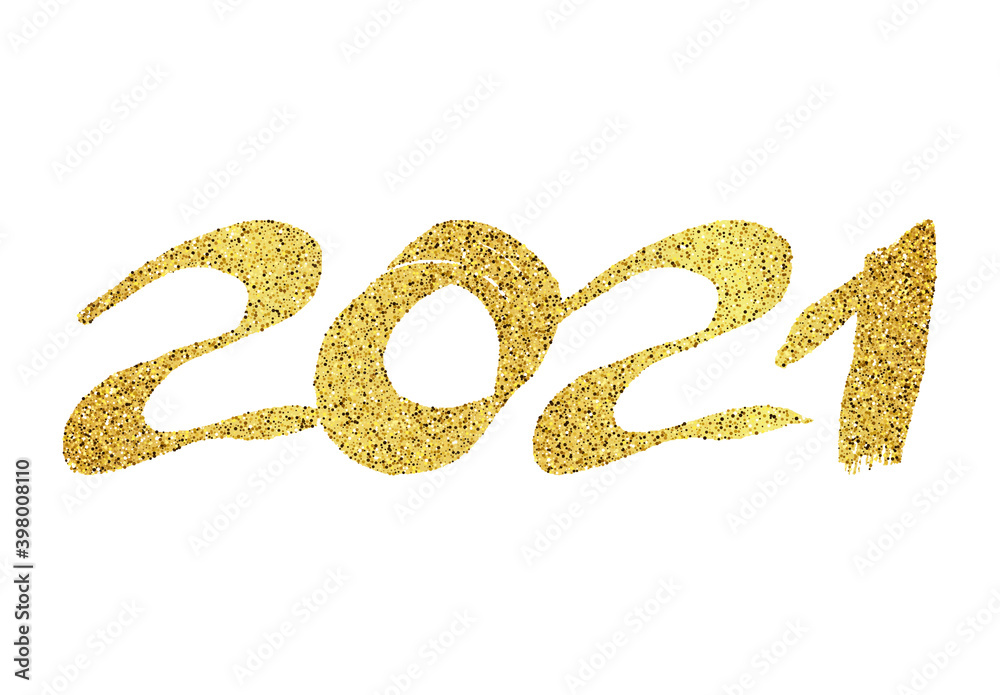 2021 gold glitter grunge lettering 2021 gold glitter grunge lettering