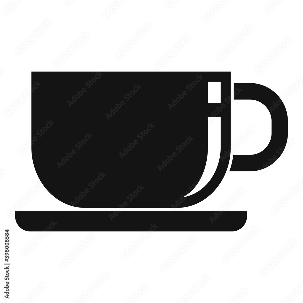 Room service coffee cup icon. Simple illustration of room service coffee cup vector icon for web design isolated on white background Room service coffee cup icon. Simple illustration of room service coffee cup vector icon for web design isolated on white background